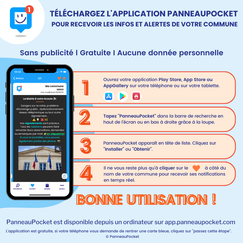 Guide de téléchargement de l'application Panneau Pocket